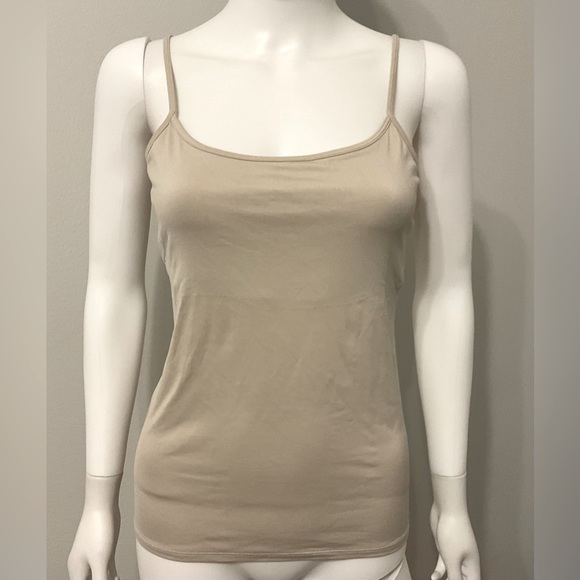 White house black market Beige elastic tank top for women Size - M - Picture 1 of 7